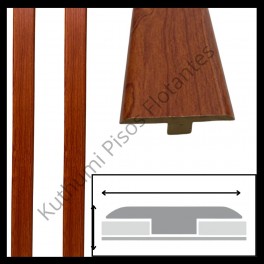 Cubrejuntas Pisos Flotantes Transici&oacute;n  Cedro Liso 